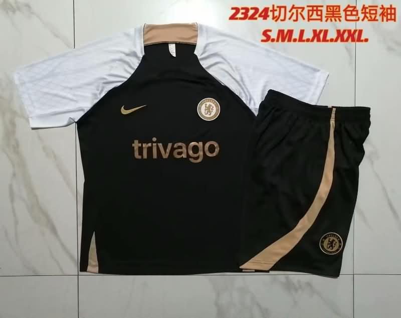 Thailand Quality(AAA) 23/24 Chelsea Black Soccer Training Sets