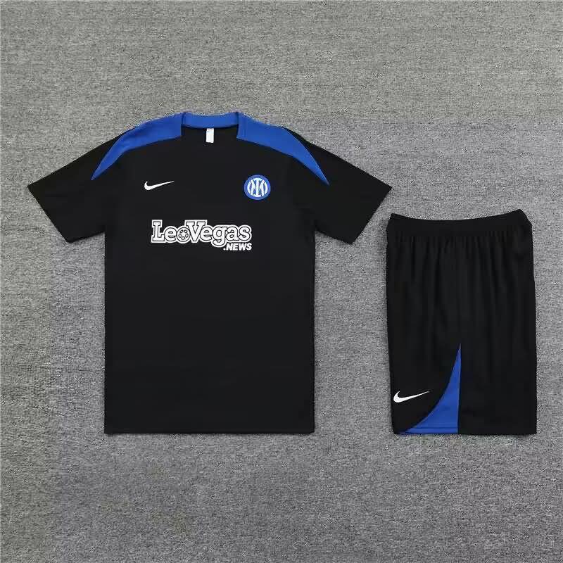 Thailand Quality(AAA) 23/24 Inter Milan Black Soccer Training Sets