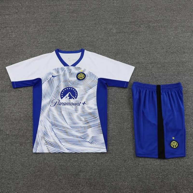 Thailand Quality(AAA) 23/24 Inter Milan White Soccer Training Sets