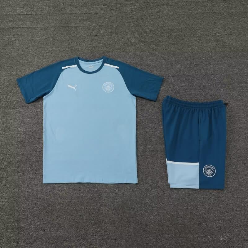 Thailand Quality(AAA) 23/24 Manchester City Blue Soccer Training Sets 04