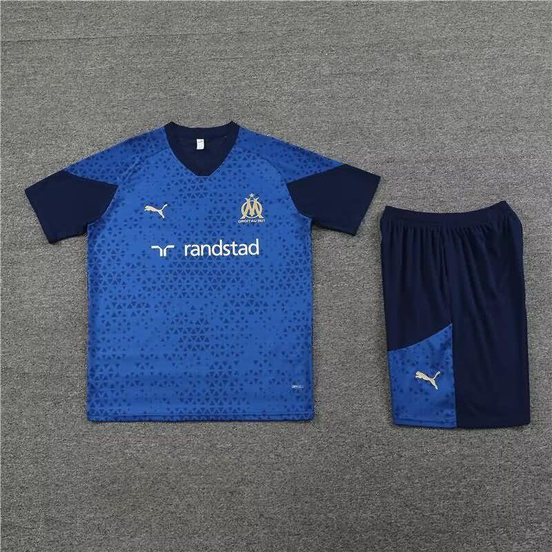Thailand Quality(AAA) 23/24 Marseilles Blue Soccer Training Sets