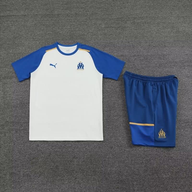 Thailand Quality(AAA) 23/24 Marseilles White Soccer Training Sets