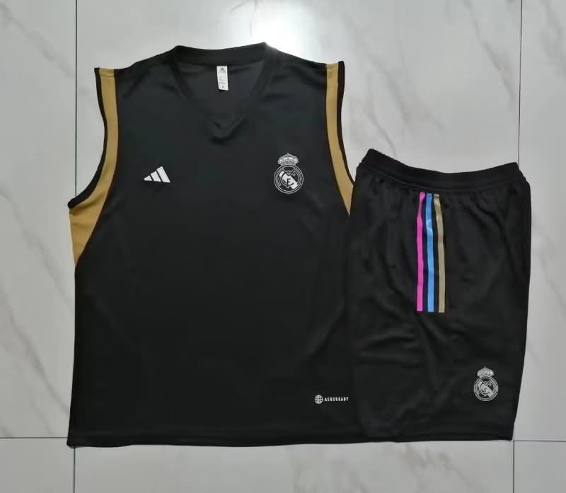Thailand Quality(AAA) 23/24 Real Madrid Black Soccer Training Sets