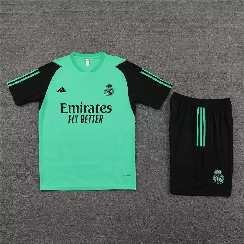 Thailand Quality(AAA) 23/24 Real Madrid Green Soccer Training Sets