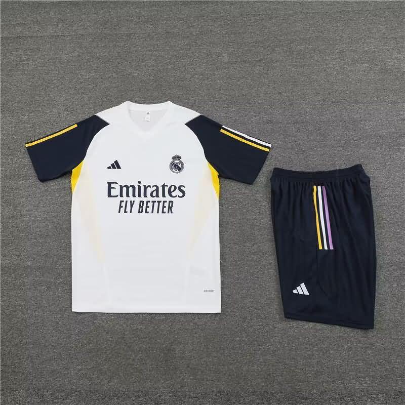Thailand Quality(AAA) 23/24 Real Madrid White Soccer Training Sets