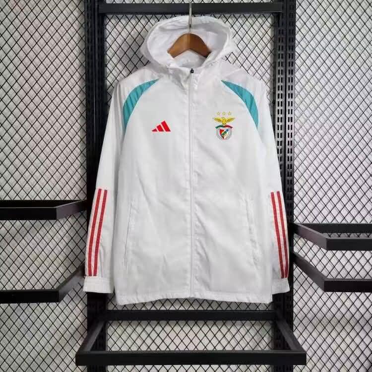 Thailand Quality(AAA) 23/24 Benfica White Soccer Windbreaker