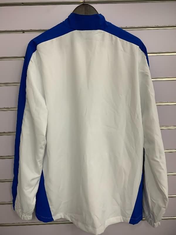 Thailand Quality(AAA) 2024 Brazil White Soccer Windbreaker 02