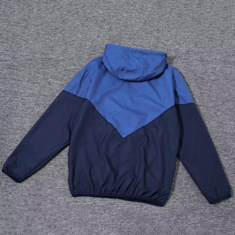 Thailand Quality(AAA) 2024 Colombia Dark Blue Soccer Windbreaker