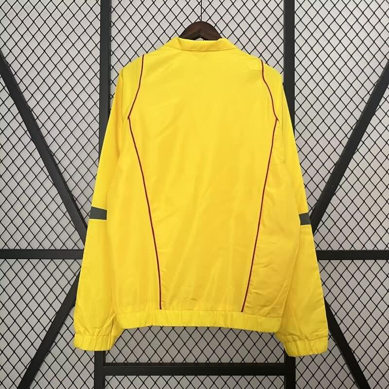 Thailand Quality(AAA) 2024 Colombia Yellow Soccer Windbreaker