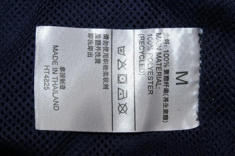 Thailand Quality(AAA) 2024 Italy Dark Blue Soccer Windbreaker