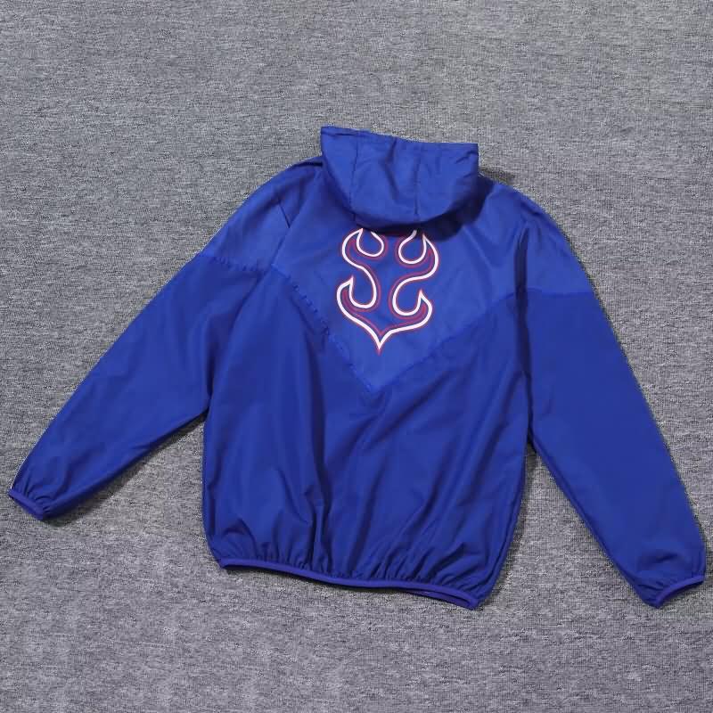 Thailand Quality(AAA) 2024 Japan Blue Soccer Windbreaker