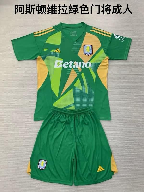 24/25 Aston Villa Goalkeeper Green Soccer Jersey