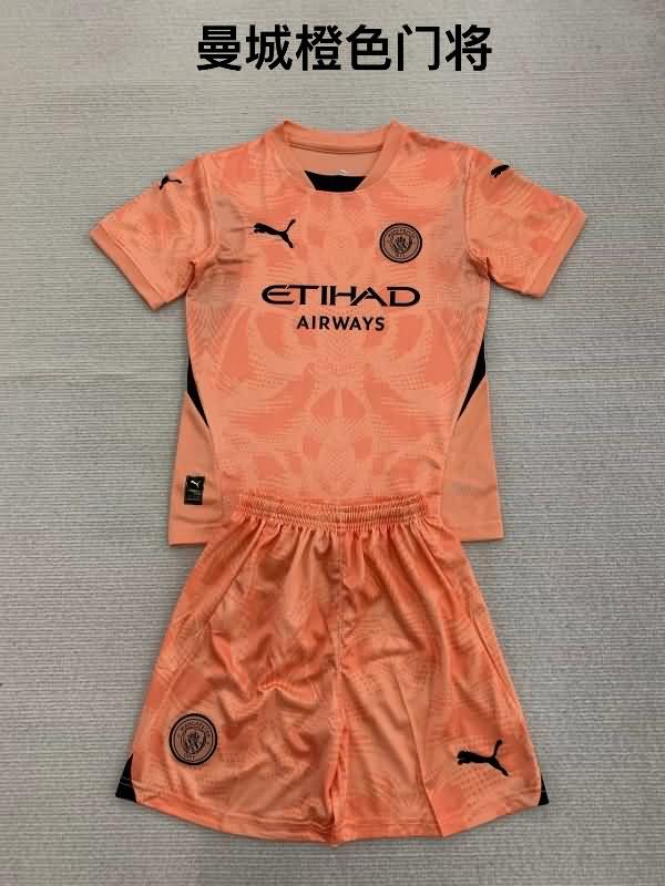 24/25 Manchester City Goalkeeper Orange Soccer Jersey