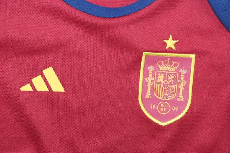 2024 Spain Home Baby Soccer Jerseys