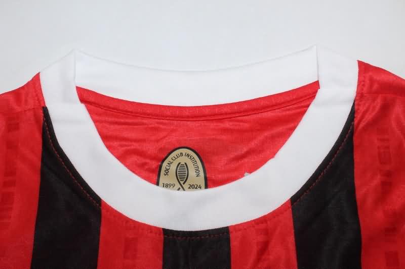 Thailand Quality(AAA) 24/25 AC Milan Home Long Sleeve Soccer Jersey (Player)