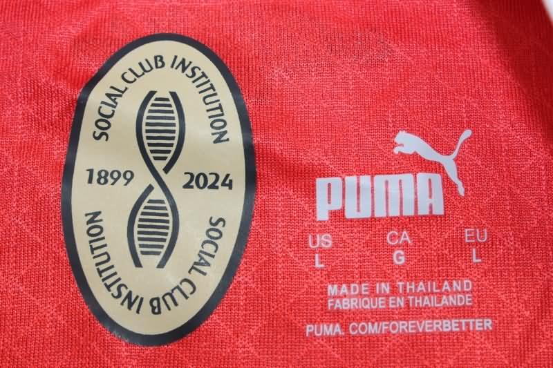 Thailand Quality(AAA) 24/25 AC Milan Home Long Sleeve Soccer Jersey (Player)