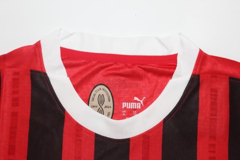 Thailand Quality(AAA) 24/25 AC Milan Home Soccer Jersey (Player)