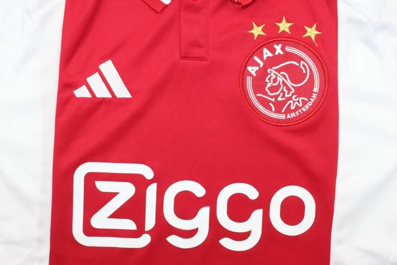 Thailand Quality(AAA) 24/25 Ajax Home Soccer Jersey