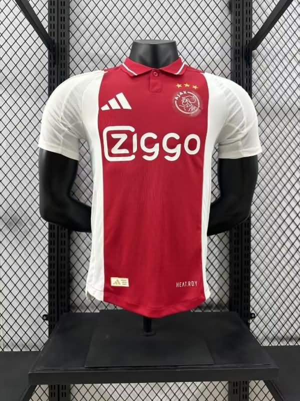 Thailand Quality(AAA) 24/25 Ajax Home Soccer Jersey (Player)