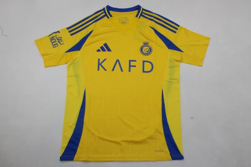 Thailand Quality(AAA) 24/25 Al Nassr FC Home Soccer Jersey