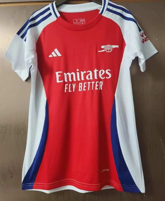 Thailand Quality(AAA) 24/25 Arsenal Home Women Soccer Jersey