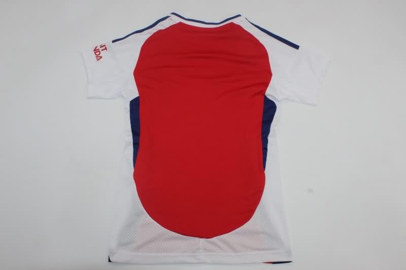 Thailand Quality(AAA) 24/25 Arsenal Home Women Soccer Jersey