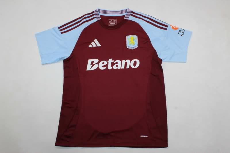 Thailand Quality(AAA) 24/25 Aston Villa Home Soccer Jersey