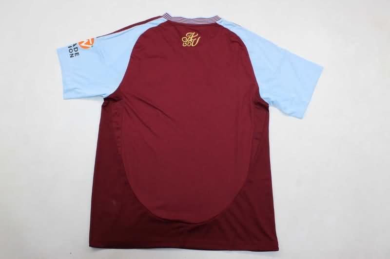 Thailand Quality(AAA) 24/25 Aston Villa Home Soccer Jersey