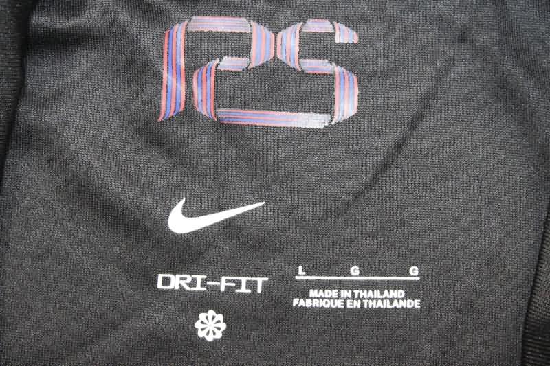 Thailand Quality(AAA) 24/25 Barcelona Away Long Sleeve Soccer Jersey Sponsor