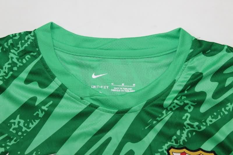 Thailand Quality(AAA) 24/25 Barcelona Goalkeeper Green Soccer Jersey