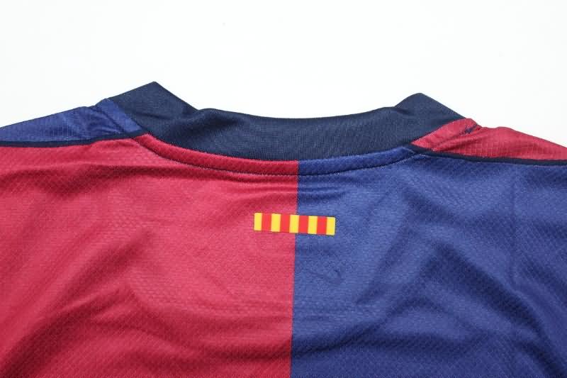 Thailand Quality(AAA) 24/25 Barcelona Home Long Sleeve Soccer Jersey