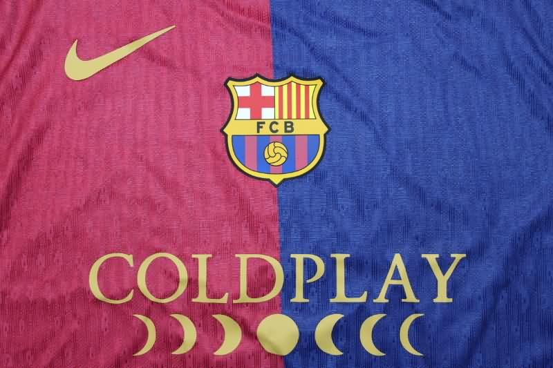 Thailand Quality(AAA) 24/25 Barcelona Home Soccer Jersey (Player) Sponsor 02