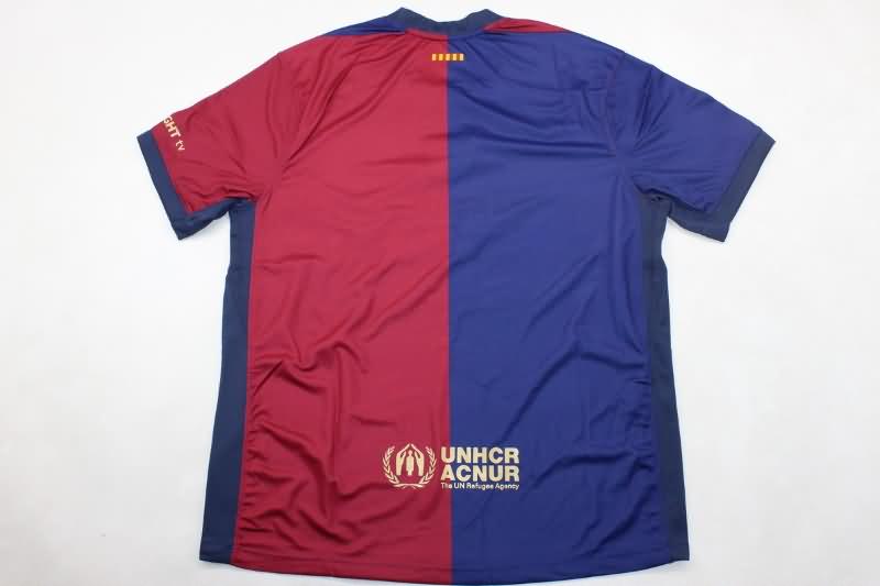 Thailand Quality(AAA) 24/25 Barcelona Home Soccer Jersey Sponsor 02