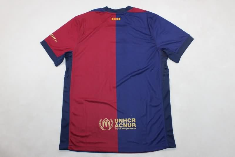 Thailand Quality(AAA) 24/25 Barcelona Home Soccer Jersey Sponsor 03