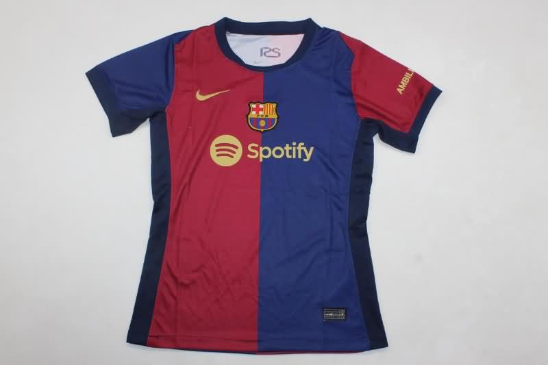 Thailand Quality(AAA) 24/25 Barcelona Home Women Soccer Jersey