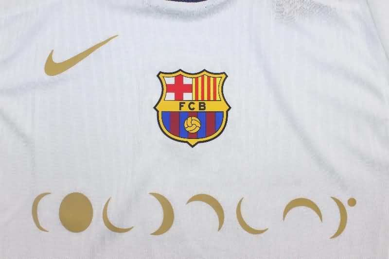 Thailand Quality(AAA) 24/25 Barcelona White Soccer Jersey (Player)