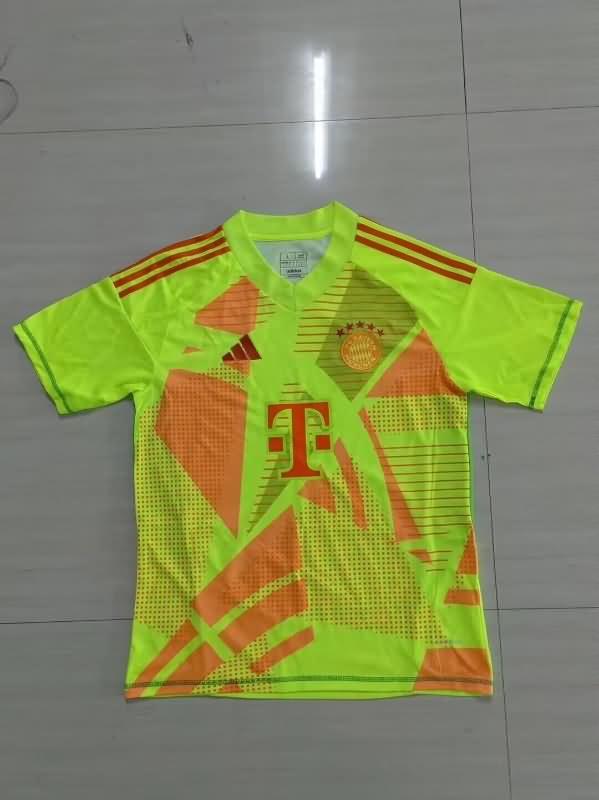 Thailand Quality(AAA) 24/25 Bayern Munich Goalkeeper Green Soccer Jersey