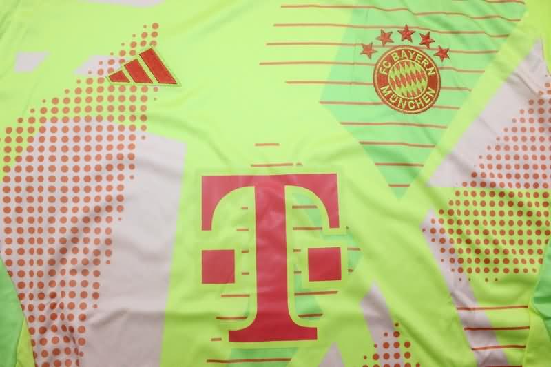 Thailand Quality(AAA) 24/25 Bayern Munich Goalkeeper Green Soccer Jersey