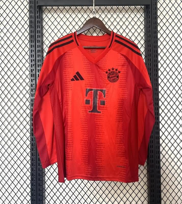 Thailand Quality(AAA) 24/25 Bayern Munich Home Long Sleeve Soccer Jersey