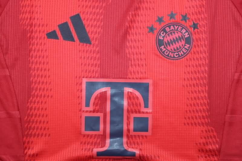 Thailand Quality(AAA) 24/25 Bayern Munich Home Long Sleeve Soccer Jersey (Player)