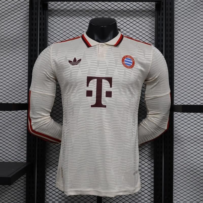 Thailand Quality(AAA) 24/25 Bayern Munich Third Long Sleeve Soccer Jersey (Player)