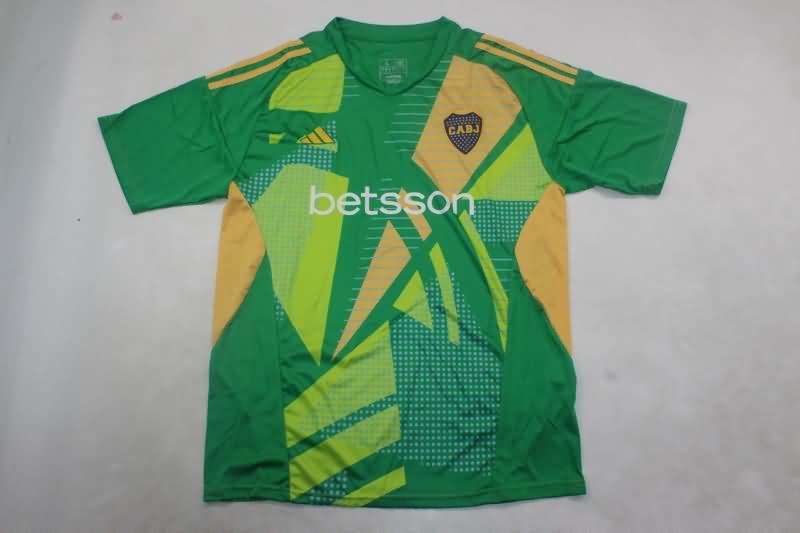 Thailand Quality(AAA) 2024 Boca Juniors Goalkeeper Green Soccer Jersey