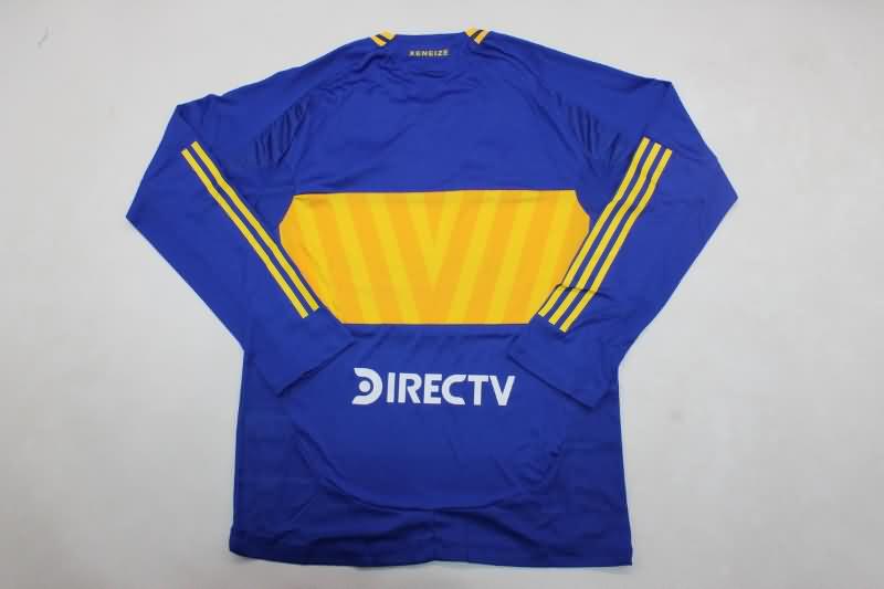 Thailand Quality(AAA) 2024 Boca Juniors Home Long Sleeve Soccer Jersey (Player)