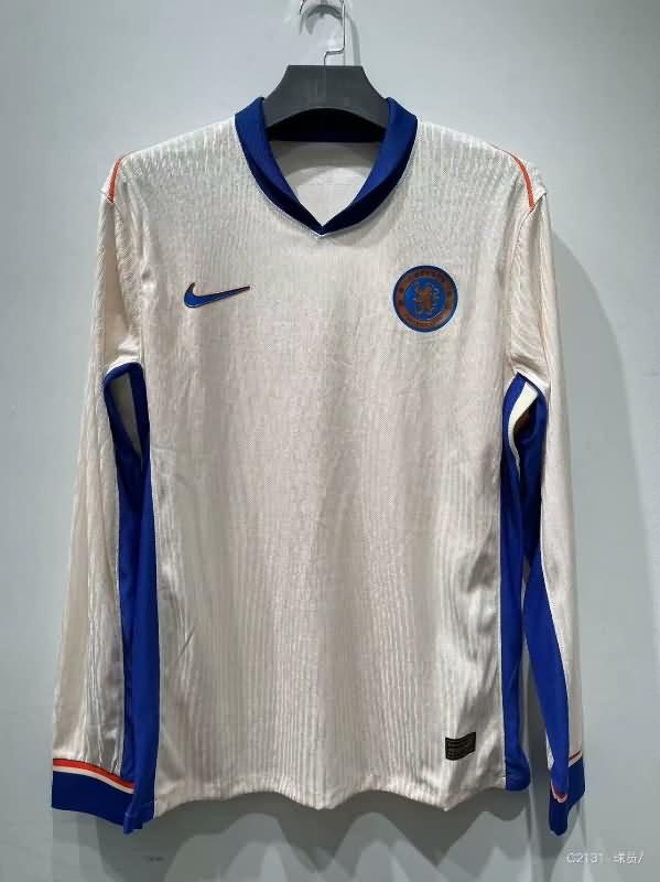 Thailand Quality(AAA) 24/25 Chelsea Away Long Sleeve Soccer Jersey (Player)