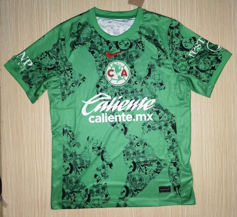 Thailand Quality(AAA) 24/25 Club America Goalkeeper Green Soccer Jersey