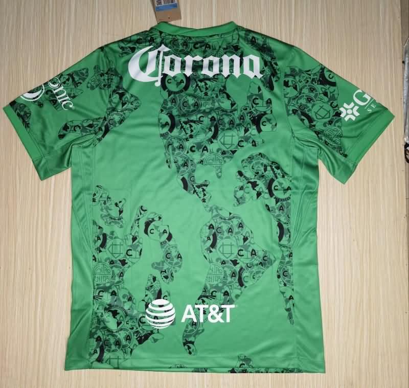 Thailand Quality(AAA) 24/25 Club America Goalkeeper Green Soccer Jersey