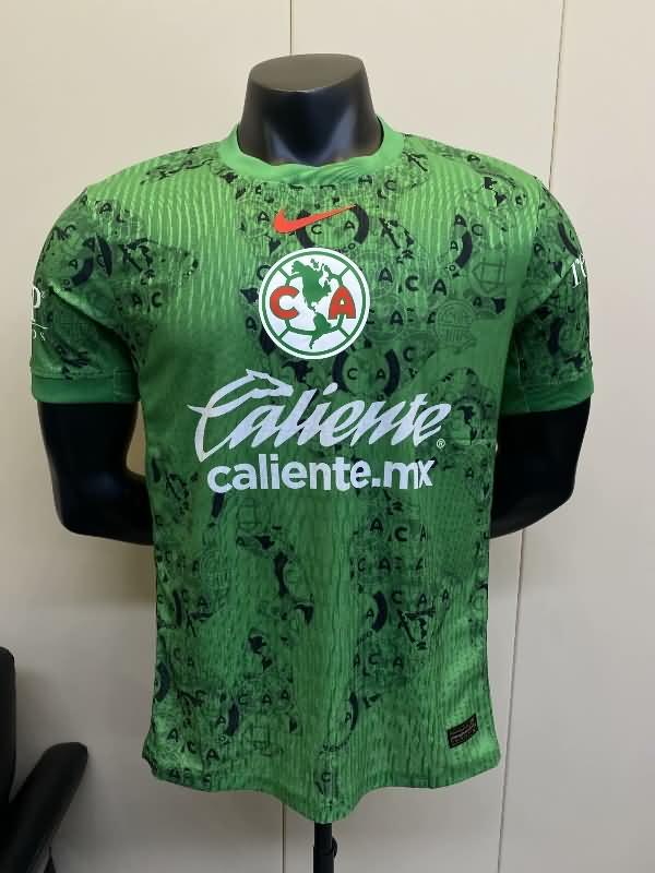 Thailand Quality(AAA) 24/25 Club America Goalkeeper Green Soccer Jersey (Player)