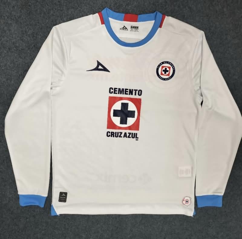 Thailand Quality(AAA) 24/25 Cruz Azul Away Long Sleeve Soccer Jersey