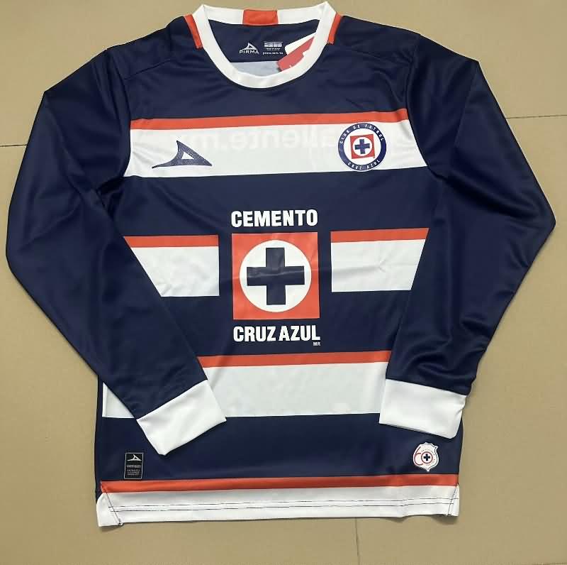 Thailand Quality(AAA) 24/25 Cruz Azul Goalkeeper Dark Blue Long Sleeve Soccer Jersey