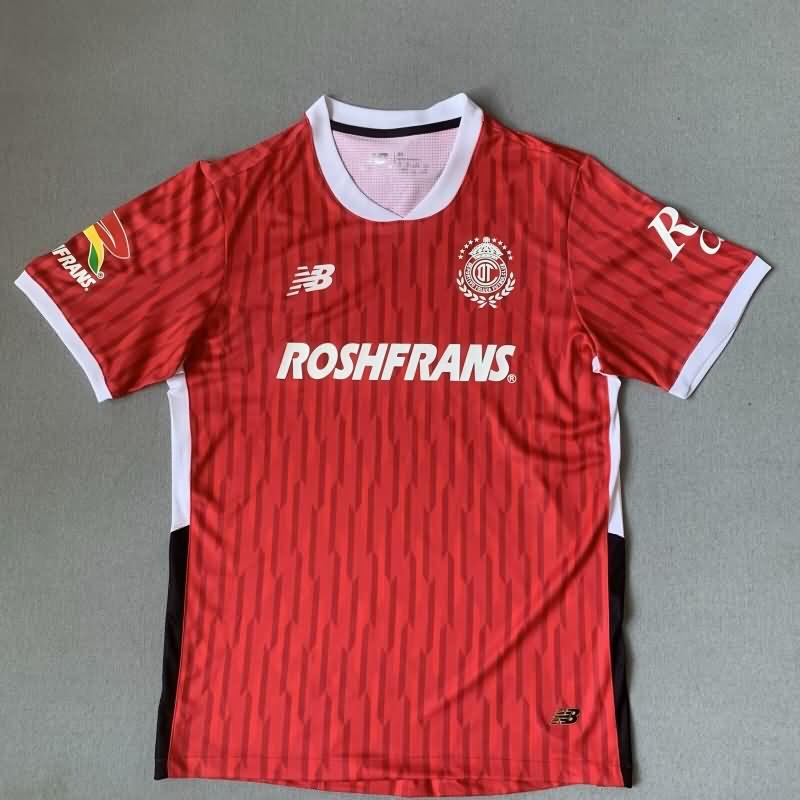 Thailand Quality(AAA) 24/25 Deportivo Toluca Home Soccer Jersey (Player)